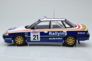 Subaru Legacy RS #21 C. McRae / D. Ringer RAC Rally 1991 IXO 1:18 18RMC080B Fém – 3. kép a 6-ből