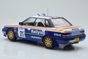 Subaru Legacy RS #21 C. McRae / D. Ringer RAC Rally 1991 IXO 1:18 18RMC080B Fém – 5. kép a 6-ből