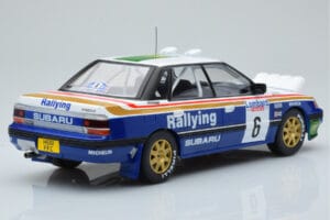 Subaru Legacy RS Night Version #6 M. Alen / I. Kivimaki RAC Rally 1991 IXO 1:18 18RMC080A Fém – 2. kép a 6-ből