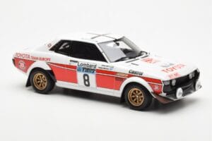 Toyota Celica 2000 GT RA21 #8 H. Mikkola / A. Hertz Lombard RAC Rally 1977 Otto 1:18 OT1044 Gyanta – 4. kép a 6-ből