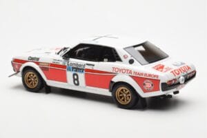 Toyota Celica 2000 GT RA21 #8 H. Mikkola / A. Hertz Lombard RAC Rally 1977 Otto 1:18 OT1044 Gyanta – 5. kép a 6-ből