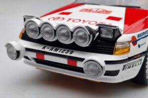 Toyota Celica GT-Four ST165 #2 C. Sainz / L. Moya Winner Rally Monte Carlo 1991 Kyosho 1:18 08961B Fém – 7. kép a 12-ből