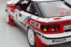 Toyota Celica GT-Four ST165 #2 C. Sainz / L. Moya Winner Rally Monte Carlo 1991 Kyosho 1:18 08961B Fém – 9. kép a 12-ből