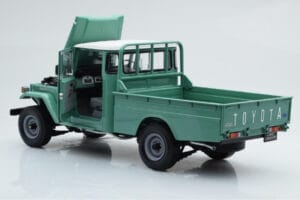 Toyota Land Cruiser 40 4x4 Pickup Zöld Kyosho 1:18 08958FG Fém – 3. kép a 8-ből