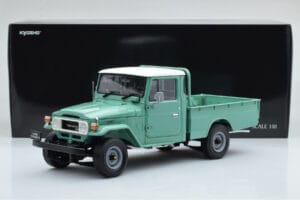 Toyota Land Cruiser 40 4x4 Pickup Zöld Kyosho 1:18 08958FG Fém – 8. kép a 8-ből