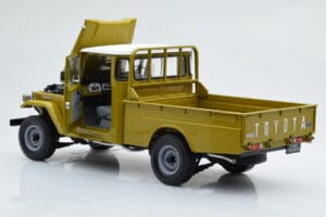Toyota Land Cruiser 40 4x4 Pickup Olíva Kyosho 1:18 08958K Fém – 3. kép a 8-ből