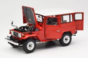 Toyota Land Cruiser FJ40 Van Piros Kyosho 1:18 08971R Fém – 2. kép a 8-ből