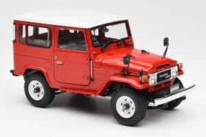 Toyota Land Cruiser FJ40 Van Piros Kyosho 1:18 08971R Fém – 6. kép a 8-ből