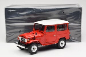 Toyota Land Cruiser FJ40 Van Piros Kyosho 1:18 08971R Fém – 8. kép a 8-ből