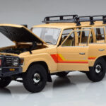 Toyota Land Cruiser 60 Bézs Opcionális Alkatrészekkel Kyosho 1:18 - image 2 of 12