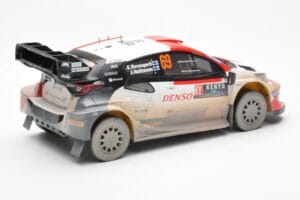 Toyota GR Yaris Rally1 #69 K. Rovanpera / J. Halttunen Safari Rally Kenya 2023 Dirty Version IXO 1:18 18RMC173B Fém – 2. kép a 6-ből