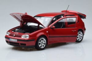 Volkswagen Golf Mk4 Piros Norev 1:18 188573 Fém – 2. kép a 7-ből