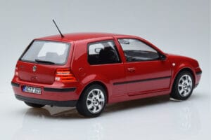 Volkswagen Golf Mk4 Piros Norev 1:18 188573 Fém – 3. kép a 7-ből