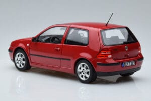 Volkswagen Golf Mk4 Piros Norev 1:18 188573 Fém – 6. kép a 7-ből