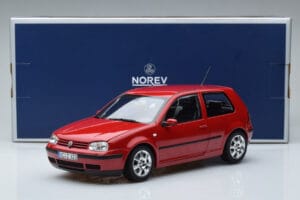 Volkswagen Golf Mk4 Piros Norev 1:18 188573 Fém – 7. kép a 7-ből