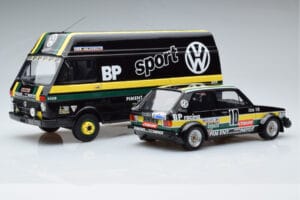 Volkswagen LT35 + Golf 1 GTI Group 2 Black Otto 1:18 OT353 Gyanta – 2. kép a 6-ből
