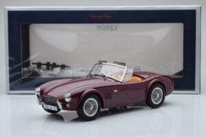 AC Cobra 289 Sötétvörös Norev 1:18 182758 Fém – 6. kép a 6-ből