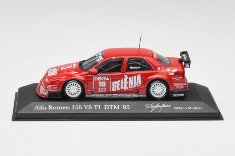 Alfa Romeo 155 V6 TI #18 Euroteam Modena DTM 1995 Minichamps 1:43 Alfa Romeo 155 V6 TI #18 Euroteam Modena DTM 1995 Minichamps 1:43 430950318 Fém