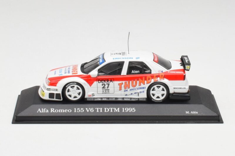 Alfa Romeo 155 V6 TI #27 M. Alen Presentation DTM 1995 Minichamps 1:43 430950227 Fém