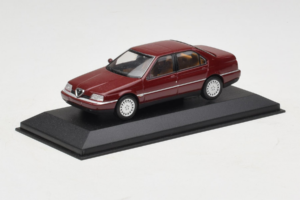 Alfa Romeo 164 3.0 Super V6 Sötétvörös Minichamps 1:43 436120700 Fém – 2. kép a 4-ből