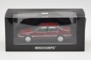 Alfa Romeo 164 3.0 Super V6 Sötétvörös Minichamps 1:43 436120700 Fém – 4. kép a 4-ből