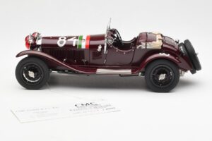 Alfa Romeo 1750 GS Spider #84 T. Nuvolari / B. Guidotti Mille Miglia Winner 1930 CMC 1:18 M-141 Fém – 3. kép a 6-ből