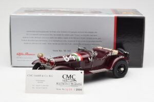 Alfa Romeo 1750 GS Spider #84 T. Nuvolari / B. Guidotti Mille Miglia Winner 1930 CMC 1:18 M-141 Fém – 6. kép a 6-ből