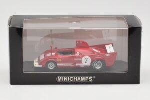 Alfa Romeo 33 TT 12 #2 A. Merzario / J. Laffite 1000km Monza Winner 1975 Minichamps 1:43 403751202 Fém – 4. kép a 4-ből