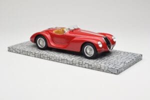 Alfa Romeo 6C 2500 SS Corsa Spider Piros Minichamps 1:18 107120230 Gyanta – 4. kép a 6-ből