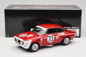 Alfa Romeo GTA 1300 Junior #33 T. Hezemans / G. van Lennep Hezemans Jarama 1972 Minichamps 1:18 100721233 Fém – 8. kép a 8-ből