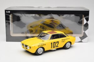 Alfa Romeo GTA 1300 #102 Squadra Corse R. Zanetti / M. Ruspa / Monzeglio Targa Florio 1971 Minichamps 1:18 155711202 Fém – 6. kép a 6-ből