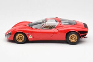 Alfa Romeo 33 Stradale Piros AUTOart 1:18 70191 Fém – 4. kép a 8-ből