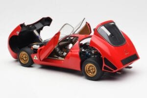 Alfa Romeo 33 Stradale Piros AUTOart 1:18 70191 Fém – 5. kép a 8-ből