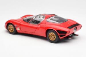 Alfa Romeo 33 Stradale Piros AUTOart 1:18 70191 Fém – 7. kép a 8-ből