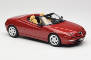 Alfa Romeo Spider 916 Proteo Red Metallic Norev 1:18 187854 Fém – 4. kép a 6-ből