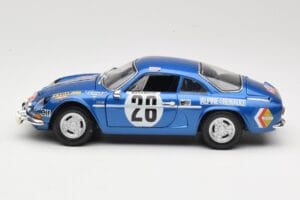 Alpine A110 1600S #28 Alpine-Renault O. Andersson / D. Stone Rally Monte Carlo 1971 Maisto 1:18 56033 Fém – 4. kép a 8-ből