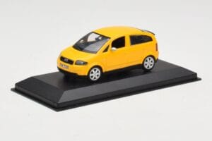Audi A2 8Z Sárga Minichamps 1:43 AUDI005 Fém – 2. kép a 4-ből