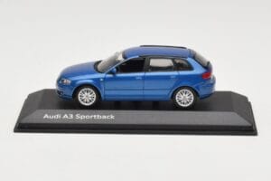 Audi A3 8P Sportback Mauritius Blue Minichamps 1:43 5010403033 Fém