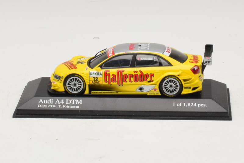 Audi A4 B6 #12 T. Kristensen Audi Sport Team Rosberg DTM 2004 Minichamps 1:43 400041412 Fém