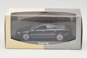 Audi A8 D3 Blue Metallic Light Interior Minichamps 1:43 20000001386003 Fém – 4. kép a 4-ből