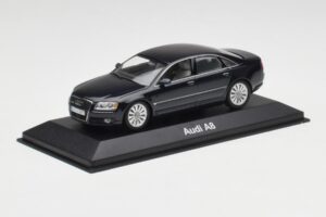 Audi A8 D3 Mauritius Kék Metallic Minichamps 1:43 5010508123 Fém – 2. kép a 4-ből