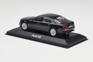 Audi A8 D3 Mauritius Kék Metallic Minichamps 1:43 5010508123 Fém – 3. kép a 4-ből