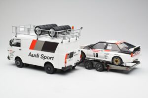 Audi Quattro A2 M. Mouton / F. Pons Tour de Corse 1983 VW LT35-tel Otto 1:18 OT418 Gyanta – 2. kép a 6-ből