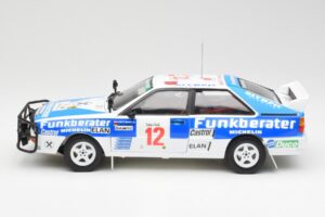 Audi Quattro A2 #12 H. Wittmann / R. Diekmann Safari Rally 1984 Sun Star 1:18 4246 Fém – 4. kép a 8-ből
