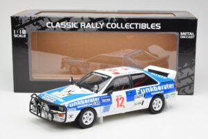 Audi Quattro A2 #12 H. Wittmann / R. Diekmann Safari Rally 1984 Sun Star 1:18 4246 Fém – 8. kép a 8-ből