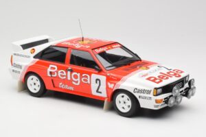 Audi Quattro A2 #2 B. Waldegård / H-T. Thorszelius Belga Team Winners Boucles de Spa 1985 Minichamps 1:18 155851102 Fém – 4. kép a 6-ből