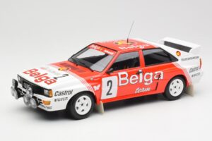Audi Quattro A2 #2 B. Waldegård / H-T. Thorszelius Belga Team Winners Boucles de Spa 1985 Minichamps 1:18 155851102 Fém