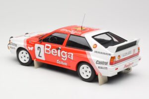 Audi Quattro A2 #2 B. Waldegård / H-T. Thorszelius Belga Team Winners Boucles de Spa 1985 Minichamps 1:18 155851102 Fém – 5. kép a 6-ből