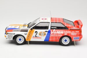 Audi Quattro A2 Schmidt Motorsport #2 H. Demuth / W. Lux Winners Hunsrück Rally 1984 Minichamps 1:18 155841102 Fém – 3. kép a 6-ből