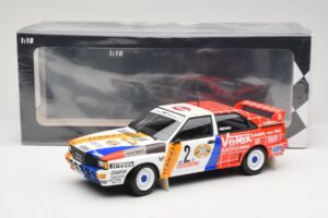 Audi Quattro A2 Schmidt Motorsport #2 H. Demuth / W. Lux Winners Hunsrück Rally 1984 Minichamps 1:18 155841102 Fém – 6. kép a 6-ből